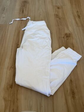 White Women's Track Joggers - Clean Casual Style